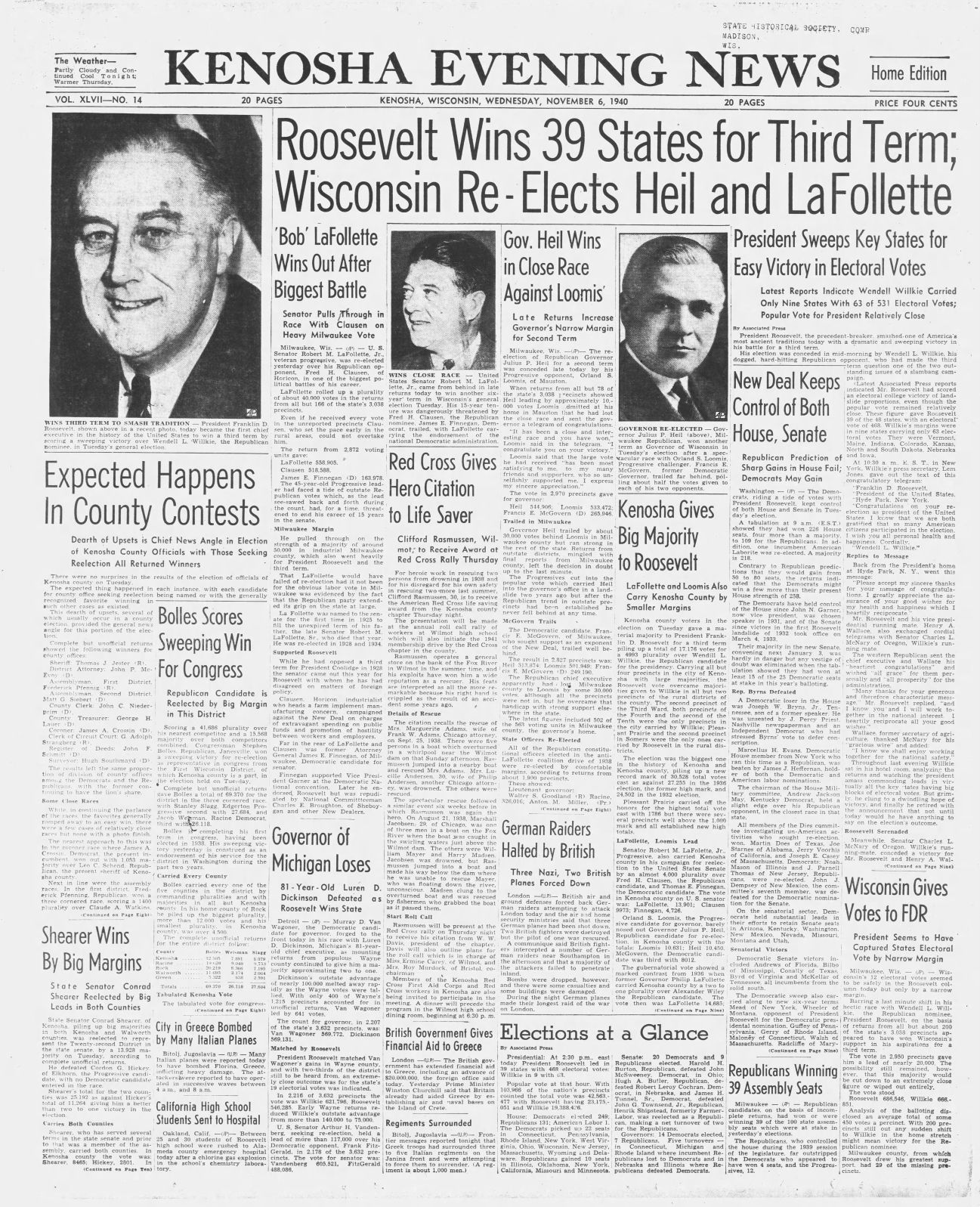 Kenosha Evening News